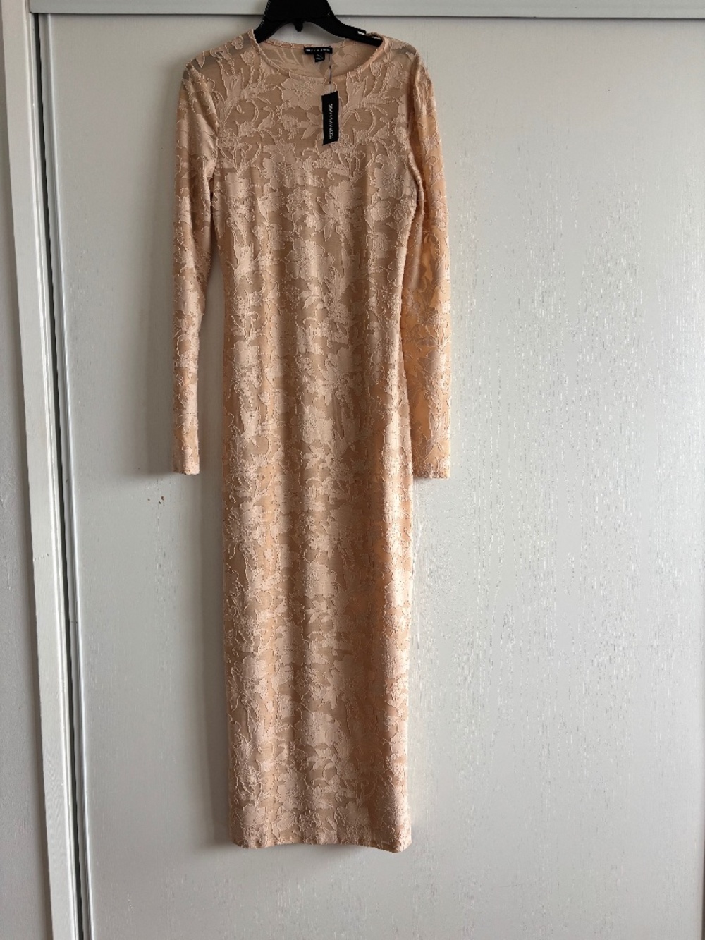 Nude floral dress